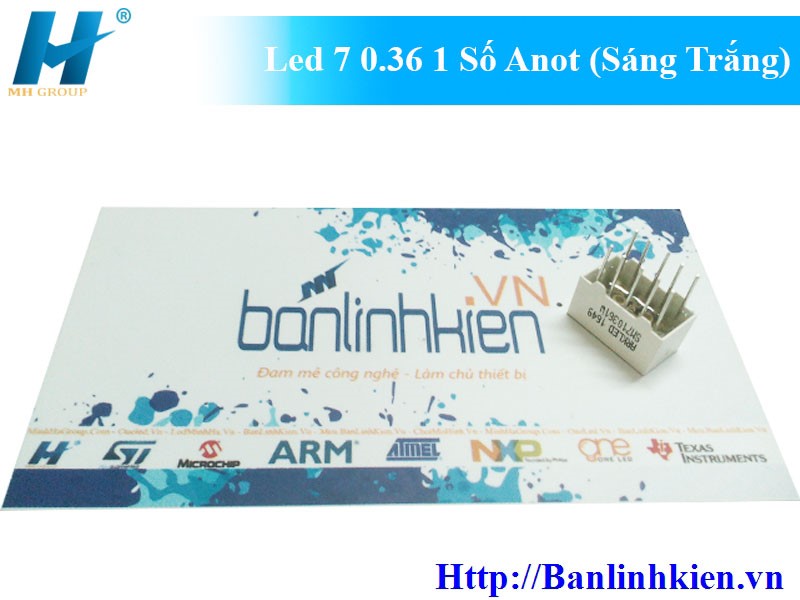 Led 7 0.36 1 Số Anot (Sáng Trắng)