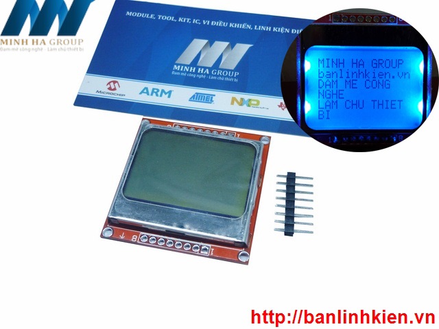 Module LCD5110 Nền Xanh Chữ Đen