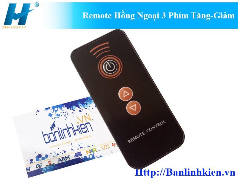 Remote Hồng Ngoại 3 Phím Tăng-Giảm