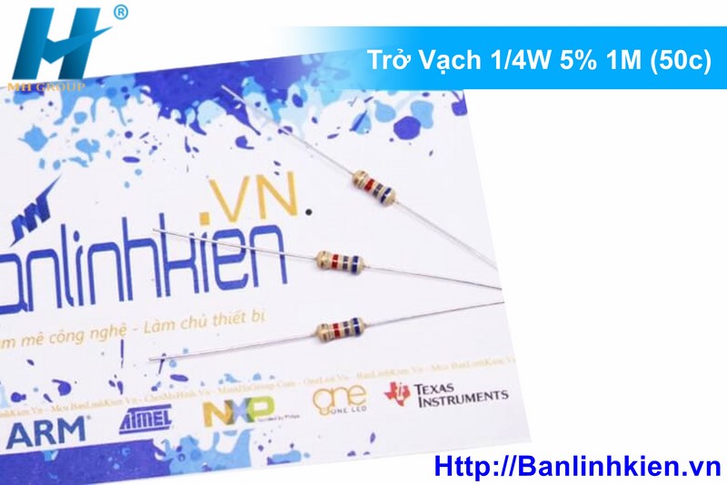 Trở Vạch 1/4W 5% 1M (50c)