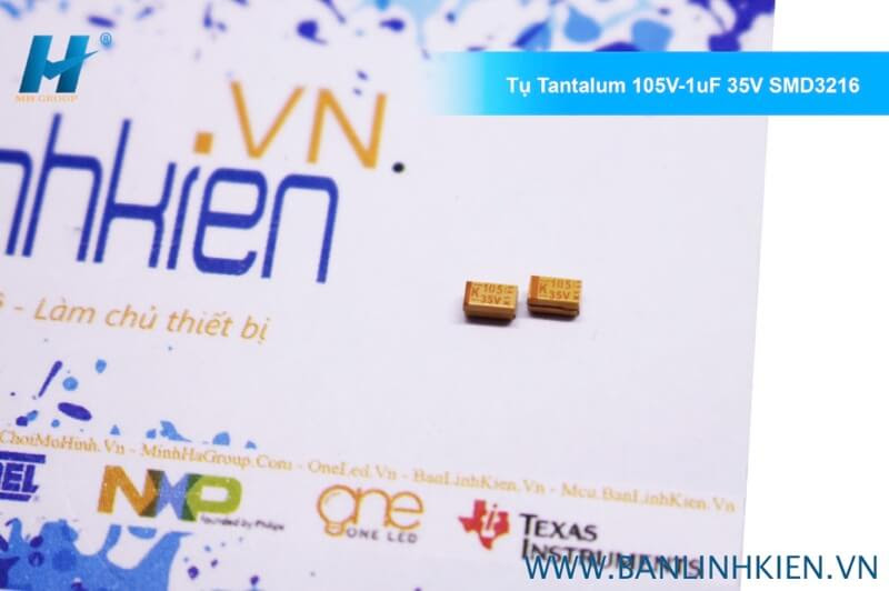 Tụ Tantalum 105V-1uF 35V SMD3216