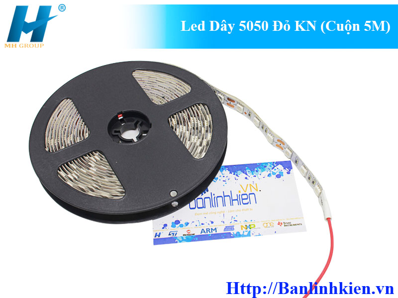 Led Dây 5050 Đỏ KN (Cuộn 5M)