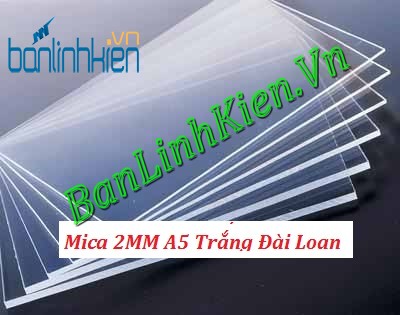 Mica 2MM A5 Trắng Đài Loan