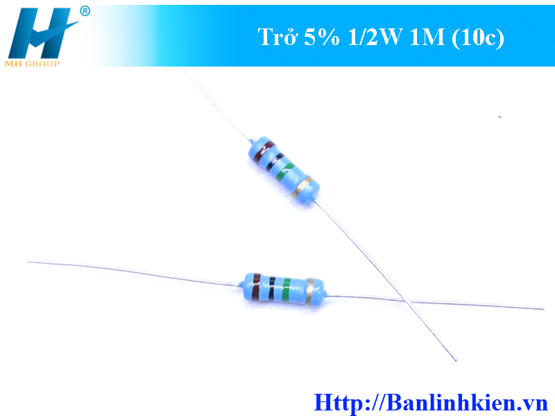 Trở 5% 1/2W 1M (10c)