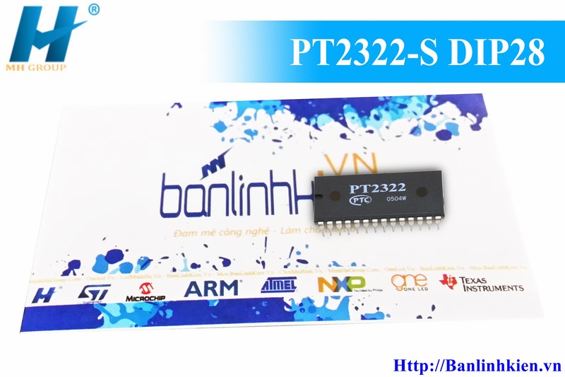 PT2322-S DIP28 IC 6-Channel Audio Processor
