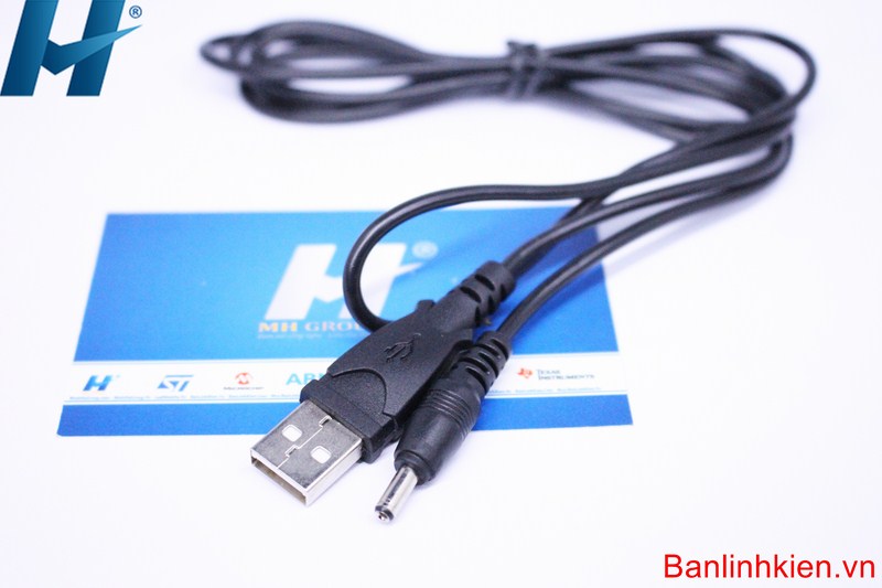 Dây USB A-DC3.5x1.35MM Dài 1M