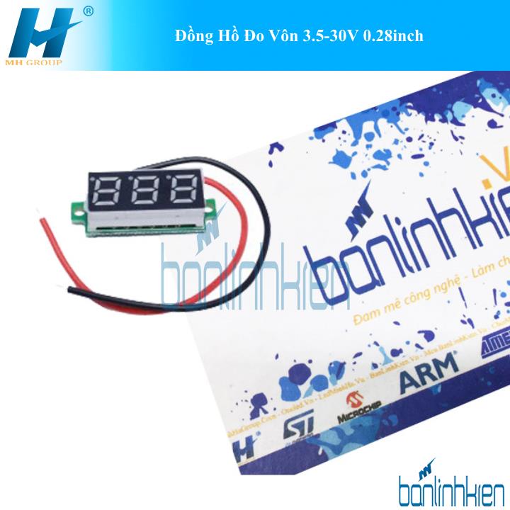 Đồng Hồ Đo Vôn 3.5-30V 0.28inch