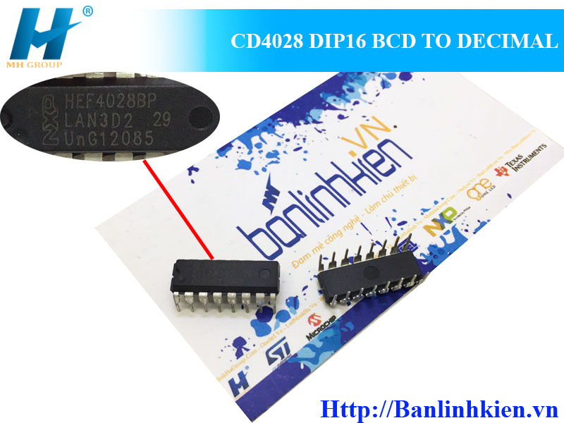 CD4028 DIP16 BCD TO DECIMAL