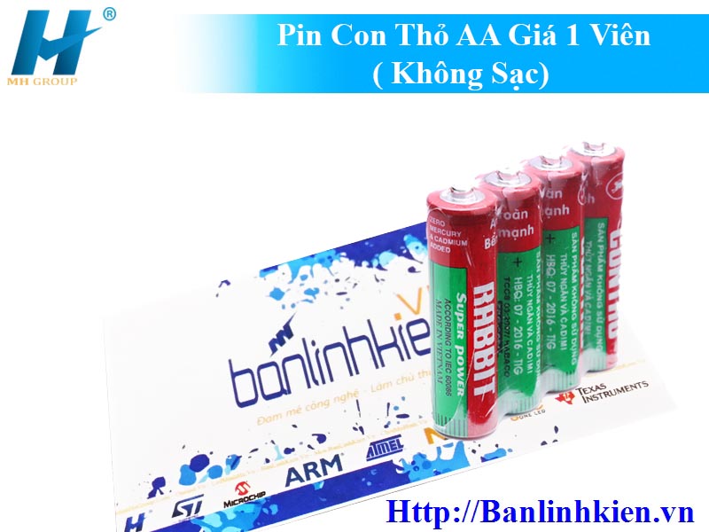 Pin Con Thỏ AA Giá 1 Viên ( Không Sạc)