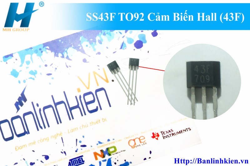 SS43F TO92 Cảm Biến Hall (43F)