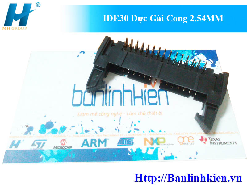 IDE30 Đực Gài Cong 2.54MM