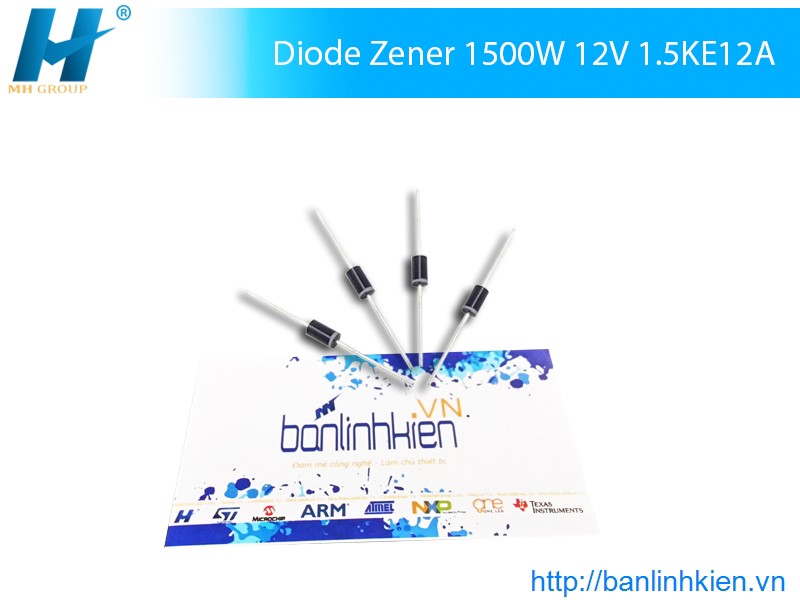 Diode TVS 1.5KE12A 1500W 12V DIP