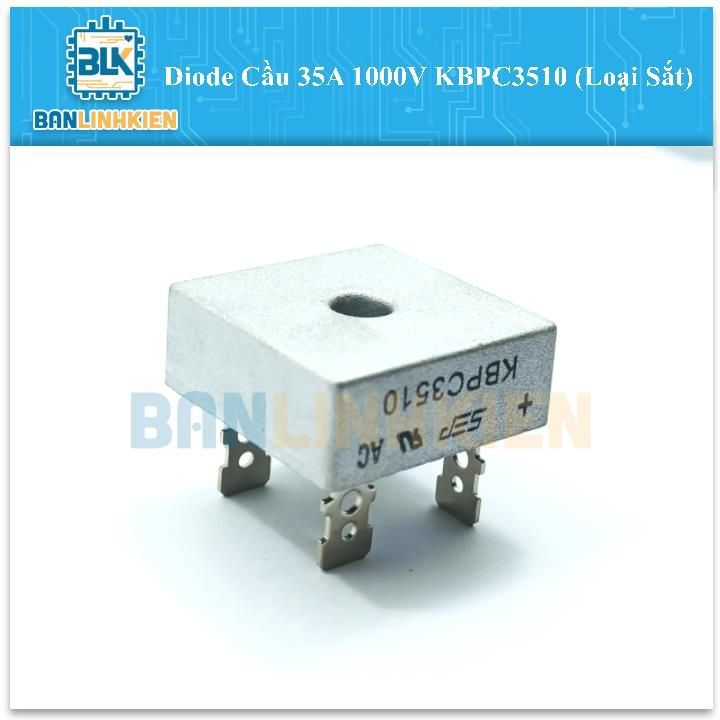 Diode Cầu 35A 1000V KBPC3510 (Loại Sắt)