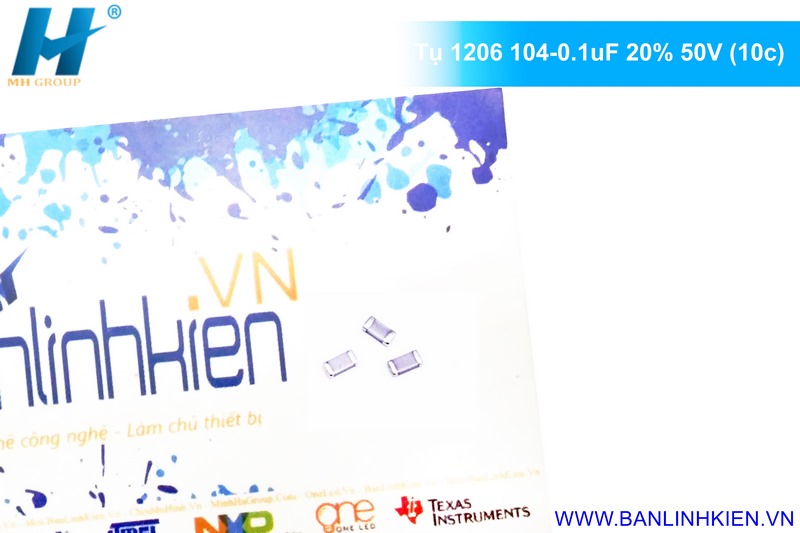 Tụ 1206 104-0.1uF 20% 50V (10c)