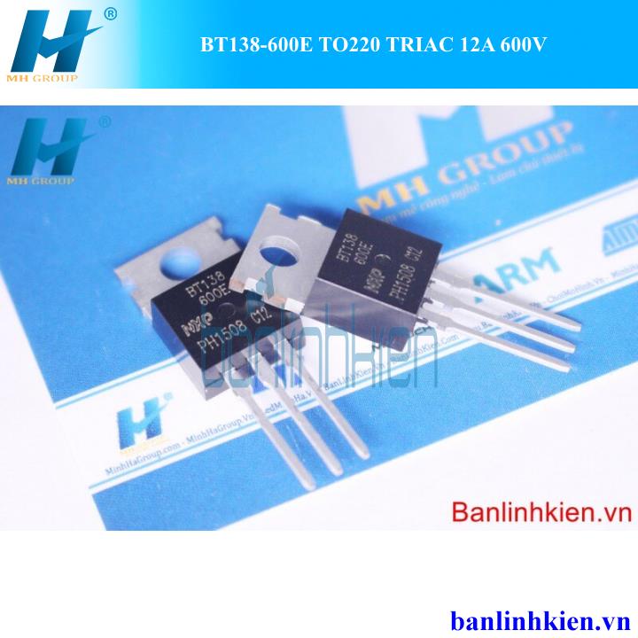 BT138-600E TO220 TRIAC 12A 600V