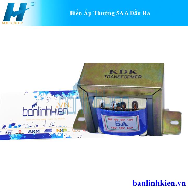 Biến Áp Thường 5A 6 Đầu Ra