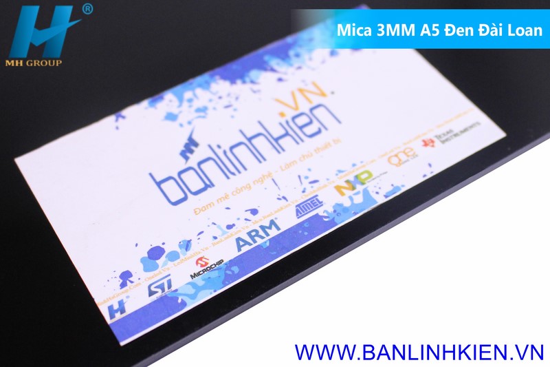 Mica 3MM A5 Đen Đài Loan