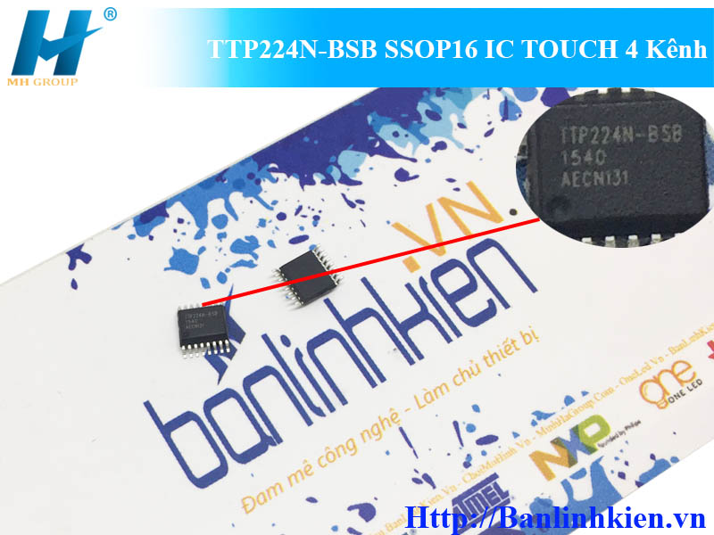 TTP224N-BSB SSOP16 IC TOUCH 4 Kênh