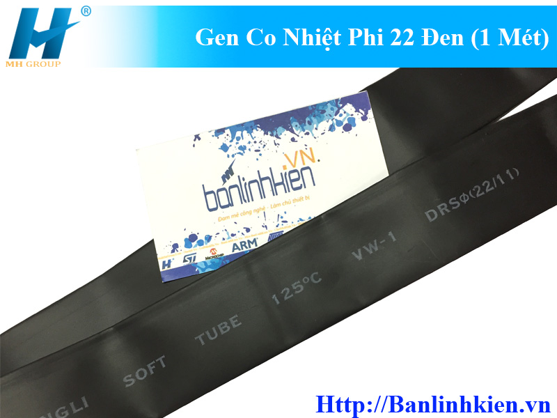 Gen Co Nhiệt Phi 22 Đen (1m)