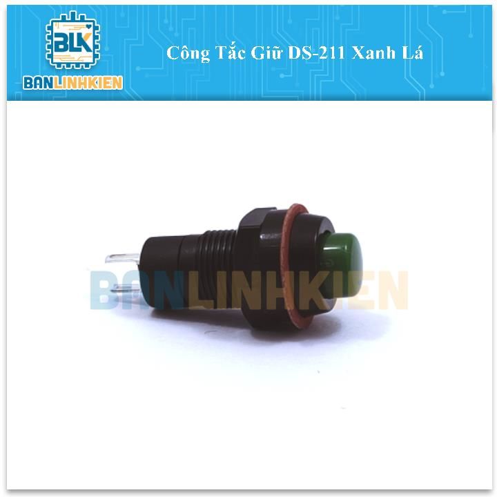 Công Tắc Giữ DS-211 Xanh Lá