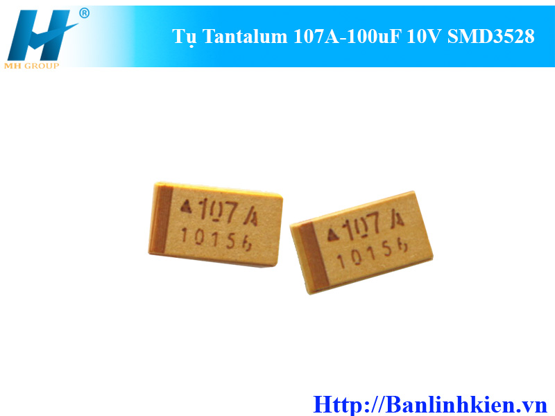 Tụ Tantalum 107A-100uF 10V SMD3528