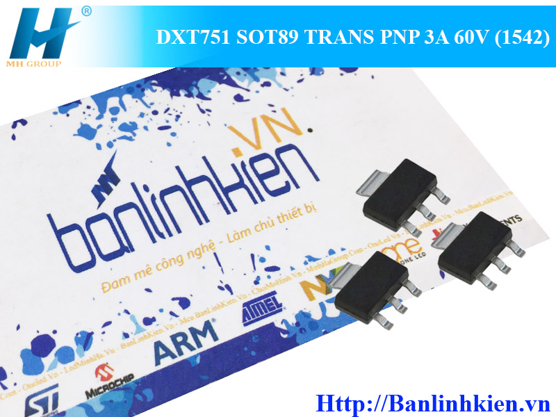 DXT751 SOT89 TRANS PNP 3A 60V (1542)