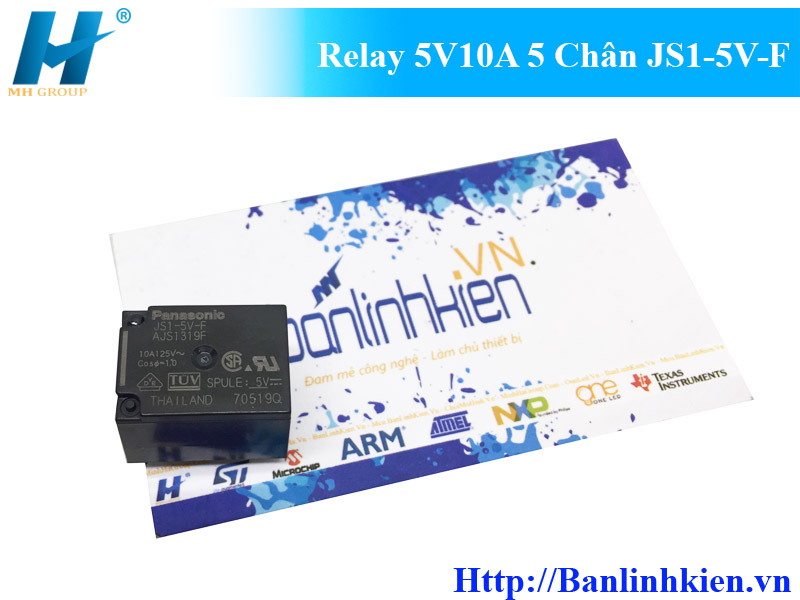 Relay 5V10A 5 Chân JS1-5V-F