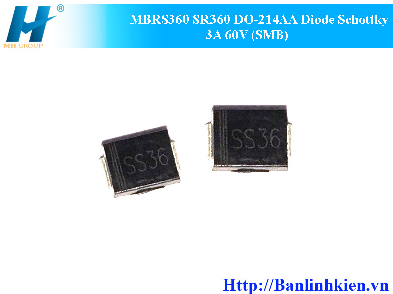 MBRS360 SR360 DO-214AA Diode Schottky 3A 60V (SMB)