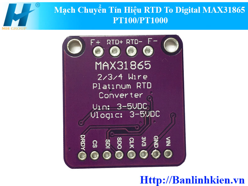 Mạch Chuyển Tín Hiệu RTD To Digital MAX31865 PT100/PT1000