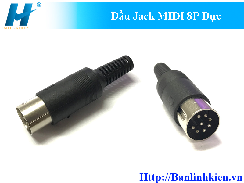 Đầu Jack MIDI 8P Đực