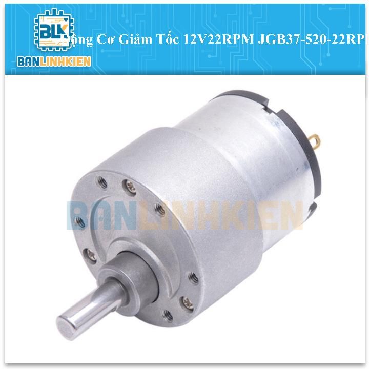 Động Cơ Giảm Tốc 12V22RPM JGB37-520-22RPM