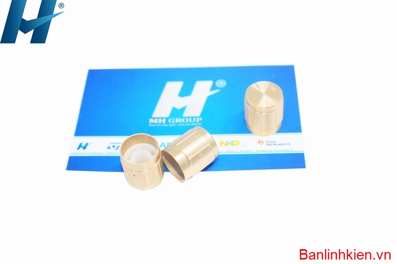 Núm Chiết Áp 6MM NT-1517 (Vỏ Nhôm Vàng)