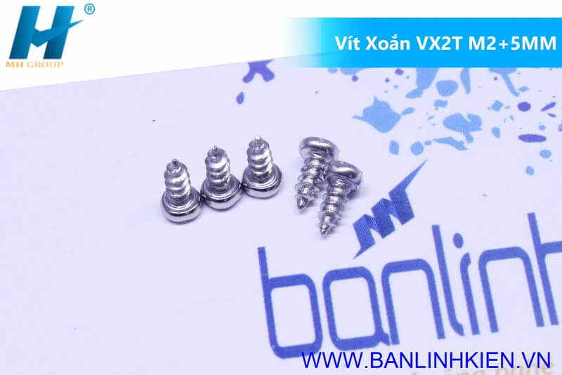 Vít Xoắn VX2T M2+5MM (10c)