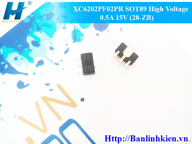 XC6202PF02PR SOT89 High Voltage 0.5A 15V (28-ZB)