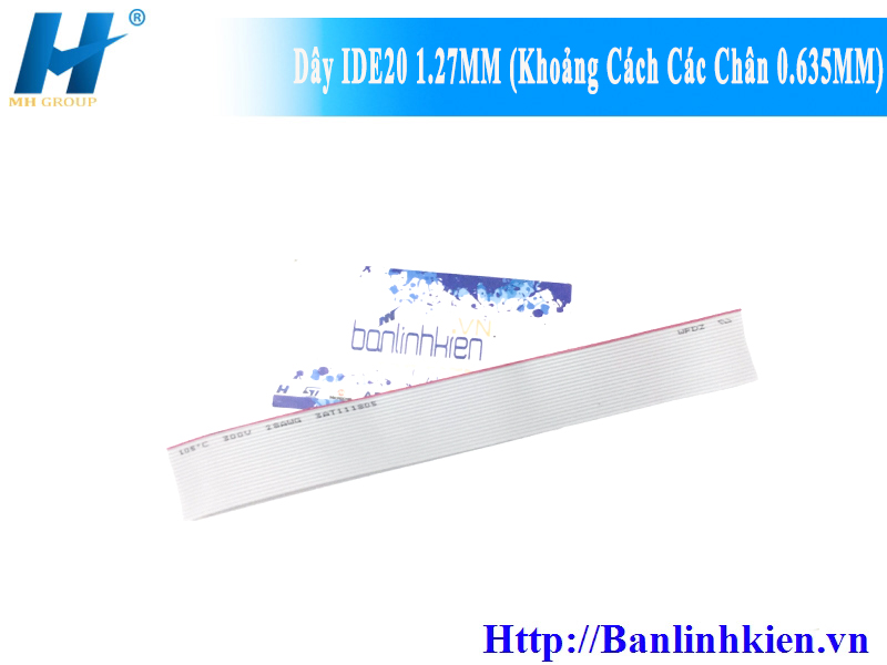 Dây IDE20 1.27MM (Khoảng Cách Các Chân 0.635MM)
