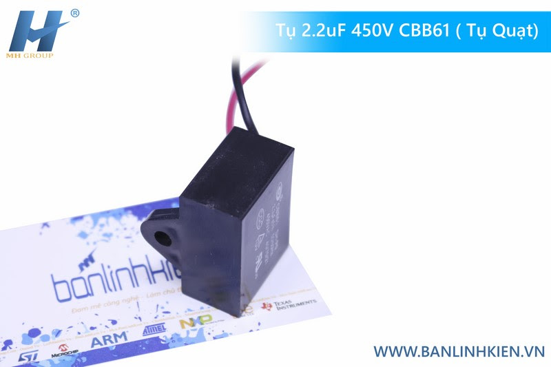 Tụ CBB61 2.2uF 450V (Tụ Quạt)