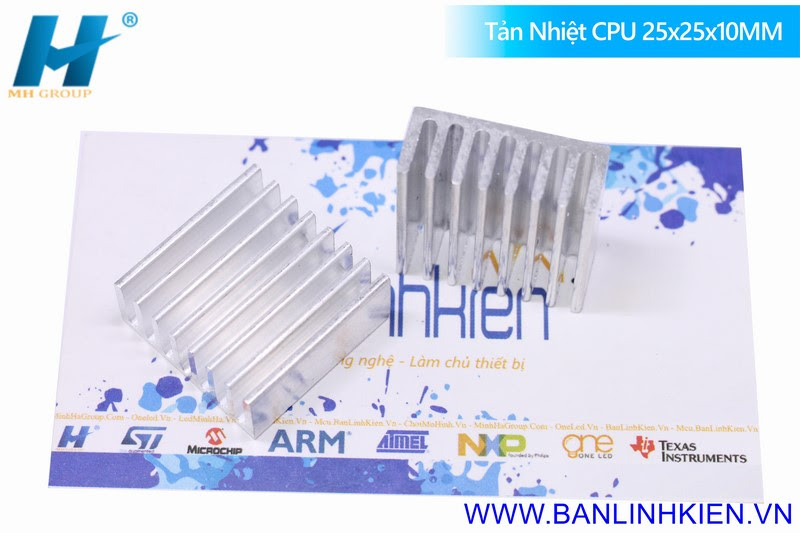 Tản Nhiệt CPU 25x25x10mm (Màu Trắng)