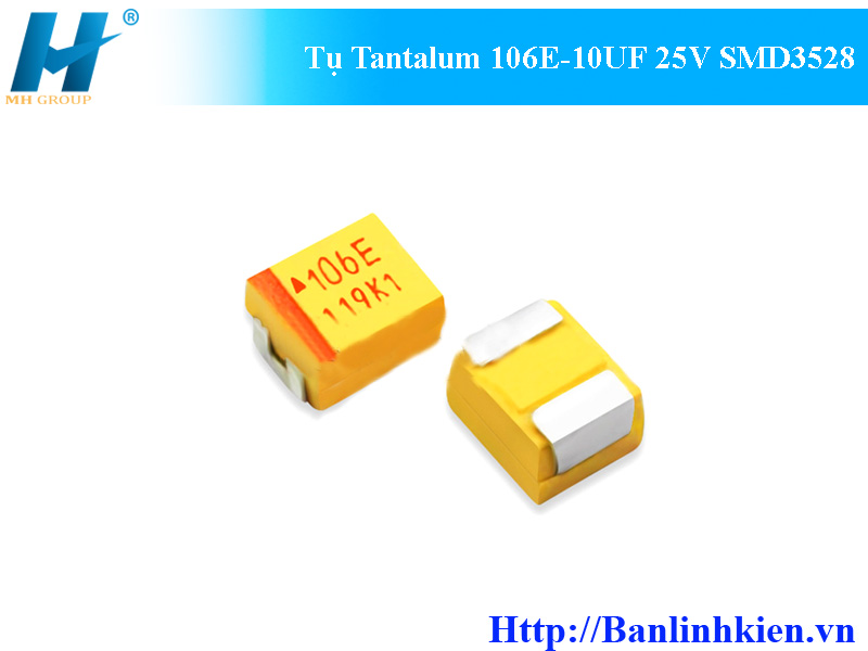 Tụ Tantalum 106E-10UF 25V SMD3528