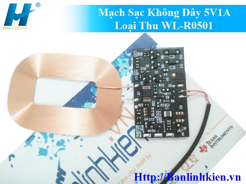 Mạch Sạc Không Dây 5V1A Loại Thu WL-R0501