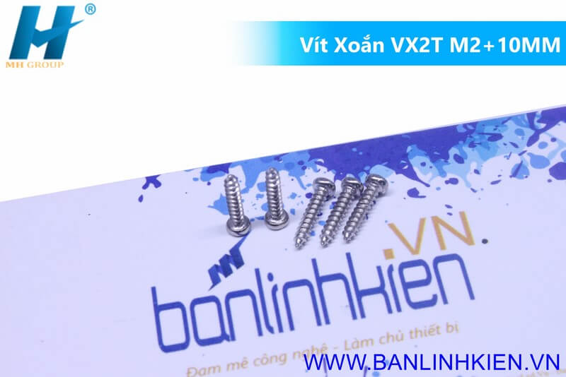 Vít Xoắn VX2T M2+10MM (10c)