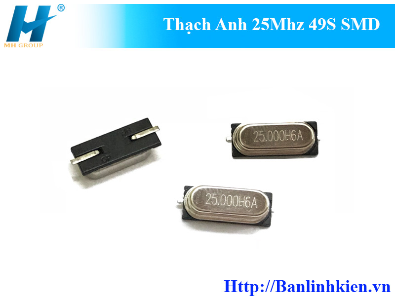 Thạch Anh 25Mhz 49S SMD