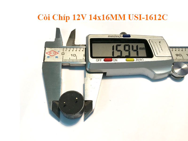 Còi Chíp 12V 14x16MM USI-1612C