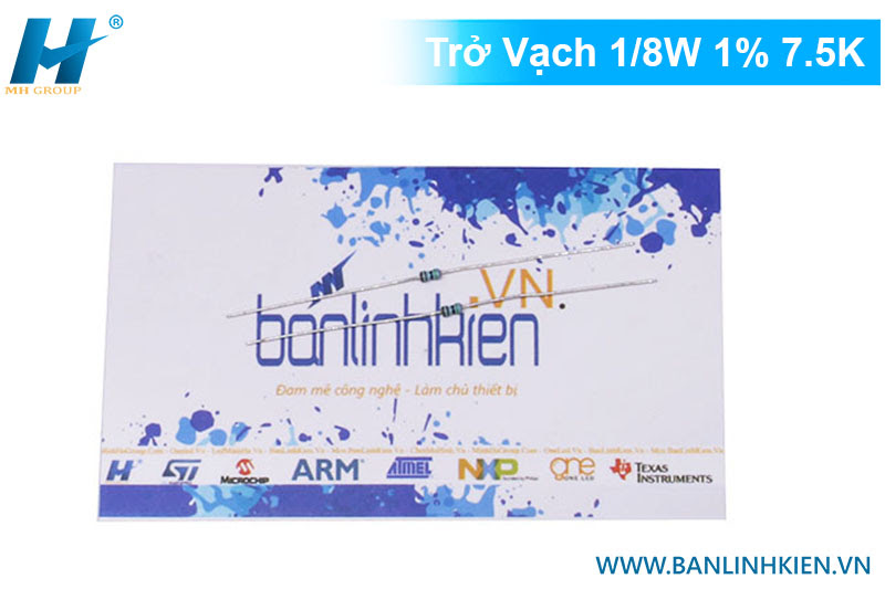 Trở Vạch 1/8W 1% 7.5K (50c)