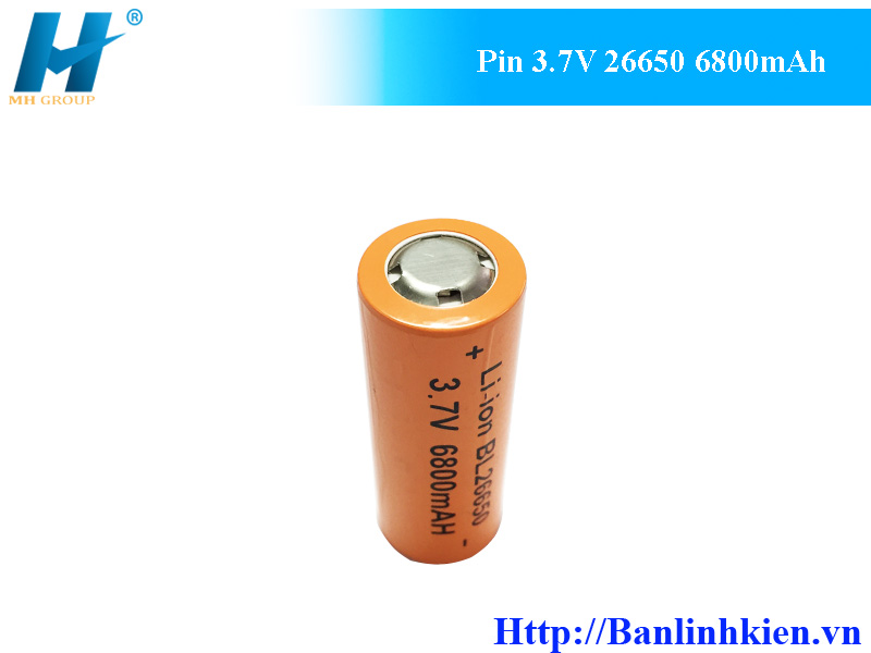 Pin 3.7V 26650 6800mAh BL26650-6800