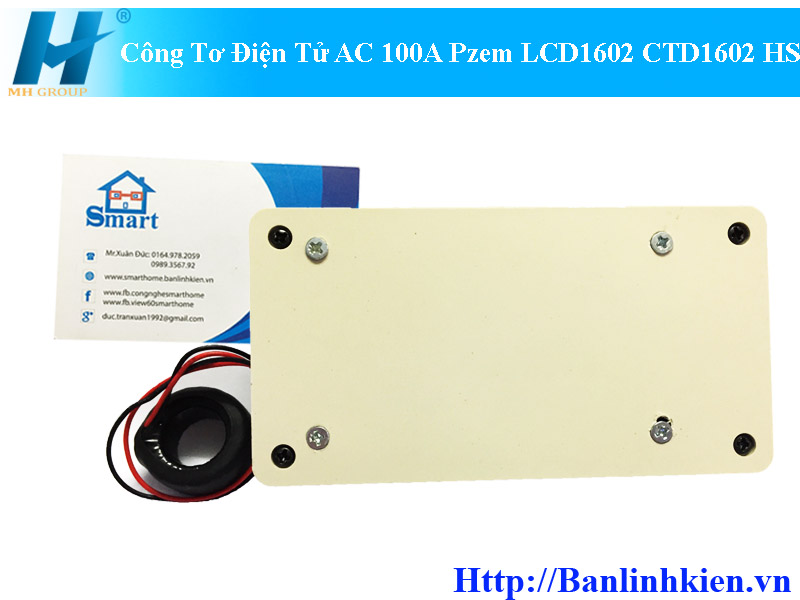 Công Tơ Điện Tử AC 100A Pzem LCD1602 CTD1602 HS