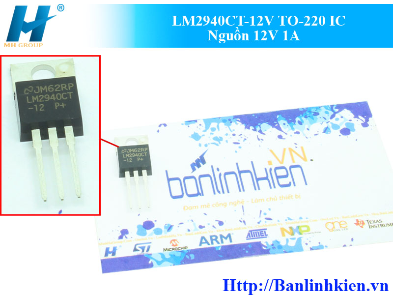 LM2940CT-12V TO-220 IC Nguồn 12V 1A