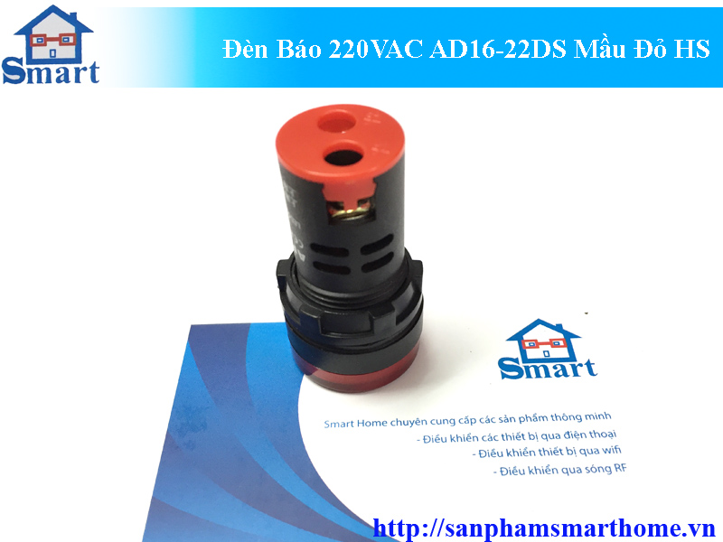 Đèn Báo 220VAC AD16-22DS Màu Đỏ