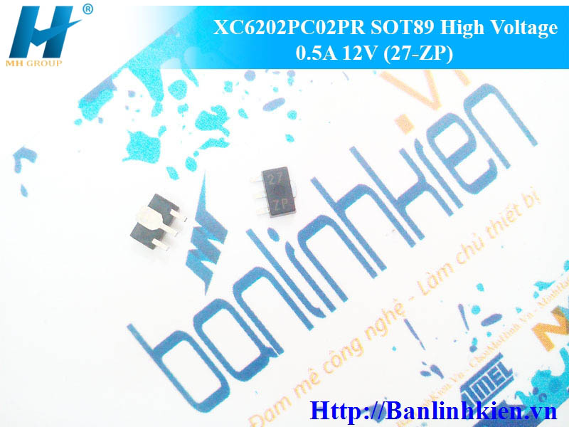 XC6202PC02PR SOT89 High Voltage 0.5A 12V (27-ZP)