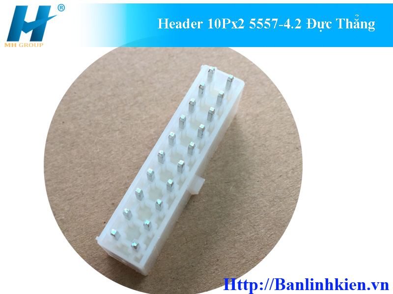 Header 10Px2 5557-4.2 Đực Thẳng