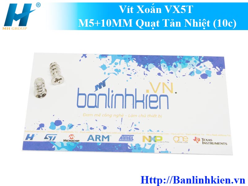 Vít Xoắn VX5T M5+10MM Quạt Tản Nhiệt (10c)